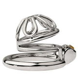 BDStyle Petal Metal Mens Chastity Cage With Medium Flat Ring